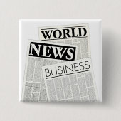 Kranten Vierkante Button 5,1 Cm (Voorkant)