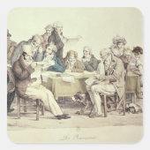 Kranten Vierkante Sticker (Voorkant)