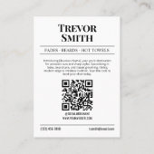 Kranten Visitekaartje, Barber & Grooming Stylist Contactkaartje (Achterkant)