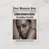 Kranten Visitekaartje, estheticus Contactkaartje (Voorkant)