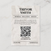 Kranten Visitekaartje, gazon zorg & landschapsarch Contactkaartje (Achterkant)