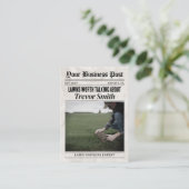 Kranten Visitekaartje, gazon zorg & landschapsarch Contactkaartje (Staand voorkant)