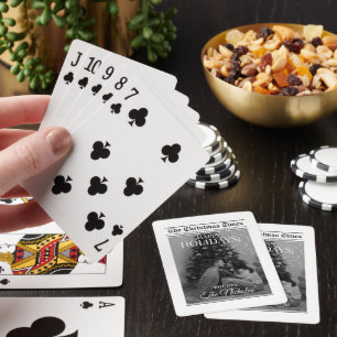 Kranten Wat Een Jaar Zwart Wit Foto Kerstmis Pokerkaarten