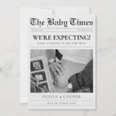 Kranten Zwangerschap Aankondiging (Voorkant)