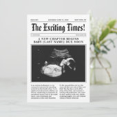 Kranten Zwangerschap Aankondiging (Staand voorkant)