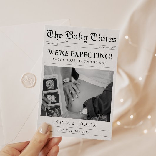 Kranten Zwangerschap Aankondiging