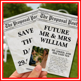 Kranten Zwart en Wit Plezier Foto Sla de Datum Op Kaart