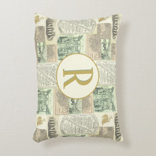  krantenadvertenties Collage Accent Kussen (Voorkant(Verticaal))