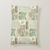 krantenadvertenties Collage Accent Kussen (Achterkant (Verticaal))