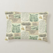 krantenadvertenties Collage Accent Kussen (Achterkant)