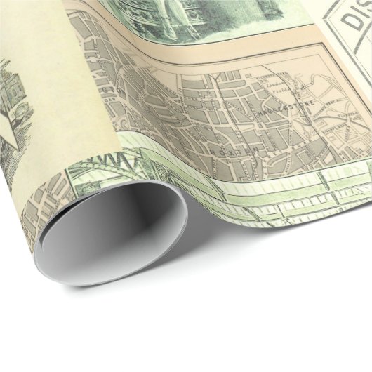  krantenadvertenties Collage Cadeaupapier (Rol Hoek)