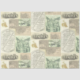  krantenadvertenties Collage Tissuepapier