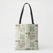  krantenadvertenties Collage Tote Bag (Voorkant)