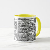  krantenafdrukken mok (Voorkant rechts)