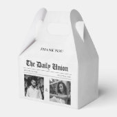 Krantenartikel Bruiloft Bedankdoosjes (Voorkant Zijde)