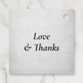 Krantenartikel Bruiloft Bedankjes Labels (Achterkant)