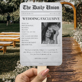 Krantenartikel Trouwprogramma Handwaaier