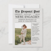 Krantenbericht Verloving Bewaar de datum (Voorkant)