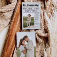 Krantenbericht Verloving Bewaar de datum