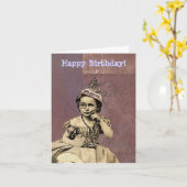 Krantenblad Pet Gal Birthday Kaart (Gele Bloem)