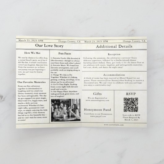 krantenbruiloft (Binnen)