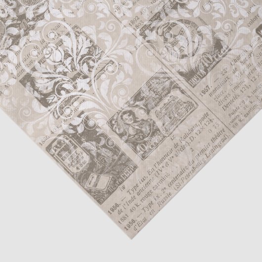  krantencollage tissuepapier (Detail)