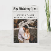 Krantendetails Tijdlijn QR Alles in één bruiloft (Voorkant)