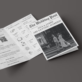 Krantendetails Tijdlijn QR Alles in één bruiloft