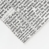 Krantendruk Fleece Deken (Hoek)