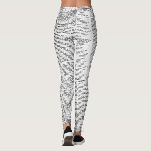 Krantendruk Leggings (Achterkant)