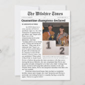 Krantenfeestdag of aankondigingskaart feestdagenkaart (Voorkant)