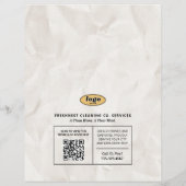 Krantenflyer, Retro Home Cleaning Services Flyer (Achterkant)