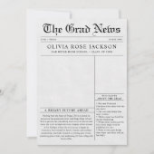 Krantenfoto Afstuderen Aankondiging (Voorkant)