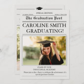 Krantenfoto Afstuderen Kaart (Voorkant / Achterkant)