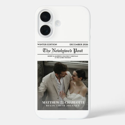 Krantenfoto Merry and Married Case-Mate iPhone Case (Achterkant)