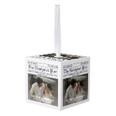 Krantenfoto Merry and Married Decoratie (Achter hoekig)