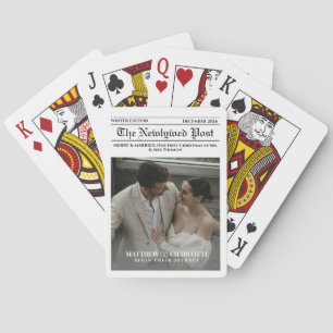 Krantenfoto Merry and Married Pokerkaarten