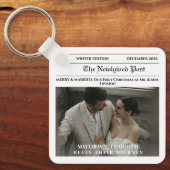 Krantenfoto Merry and Married Sleutelhanger (Voorkant)