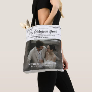 Krantenfoto Merry and Married Tote Bag