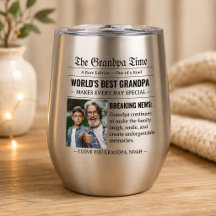 Krantenfoto Opa van de Wereld Beste Cadeau