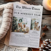 Krantenfoto Unieke Kerst Feestdagenkaart