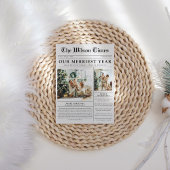 Krantenfoto Unieke Kerst Feestdagenkaart