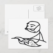 Krantenjongen Briefkaart (Voorkant / Achterkant)