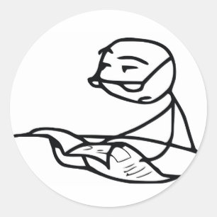 Krantenjongen Ronde Sticker