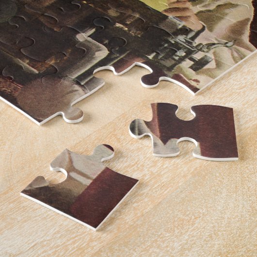 krantenjournalisten, schrijfmachines legpuzzel (Zijkant)