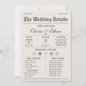 Krantenkaart voor huwelijksaanzoek bruidsmeisje kaart (Achterkant)