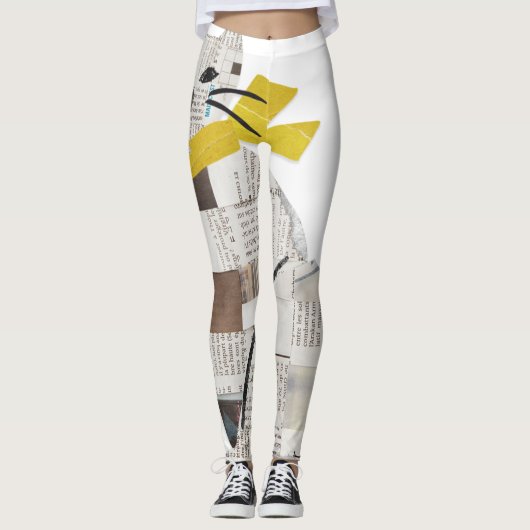 krantenkat leggings (Voorkant)