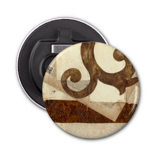 krantenknippen button flesopener (Voorkant)