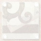  krantenknippen glazen onderzetter (Achterkant)