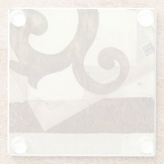  krantenknippen glazen onderzetter (Achterkant)